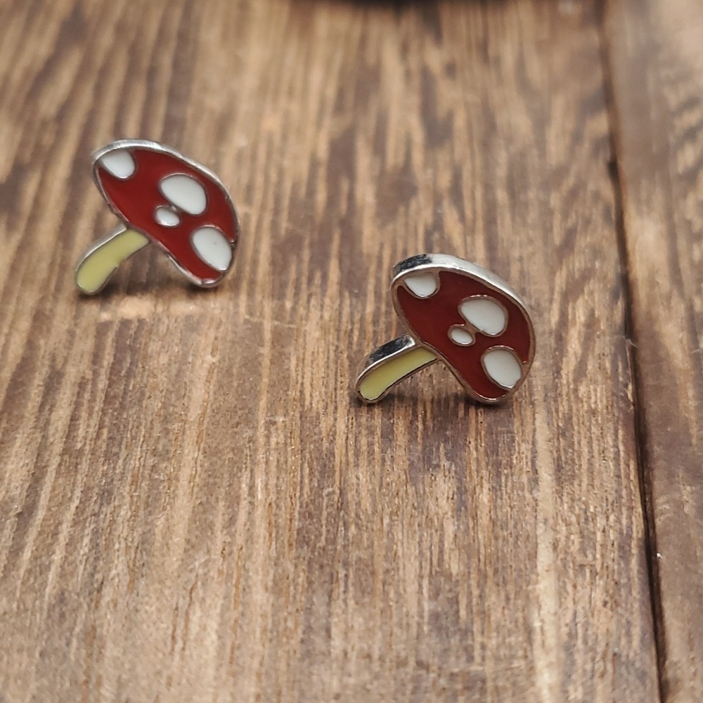 Aodrable‎ cute E865 mushroom earrings cottagecore whimsical